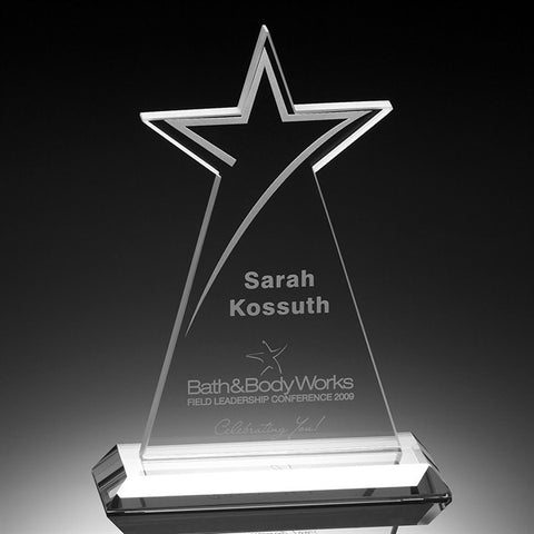 Shooting Star Crystal Award