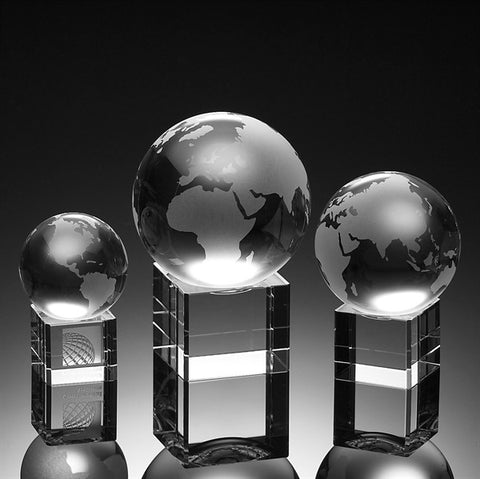 Spinning Globe Crystal Award