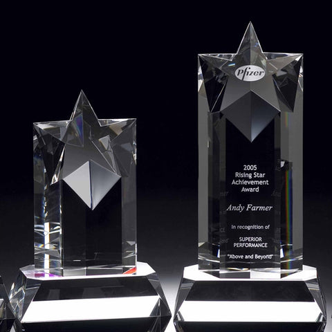 Rising Star Deluxe Crystal Award
