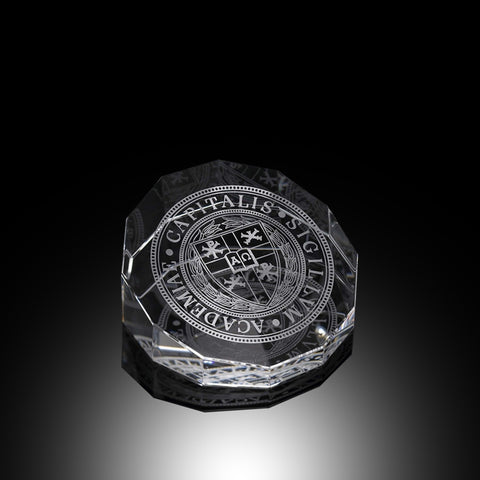 Crystal Double Octagon Paperweight