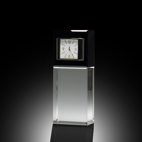 Best Wishes Elite Crystal Clock - Vertical