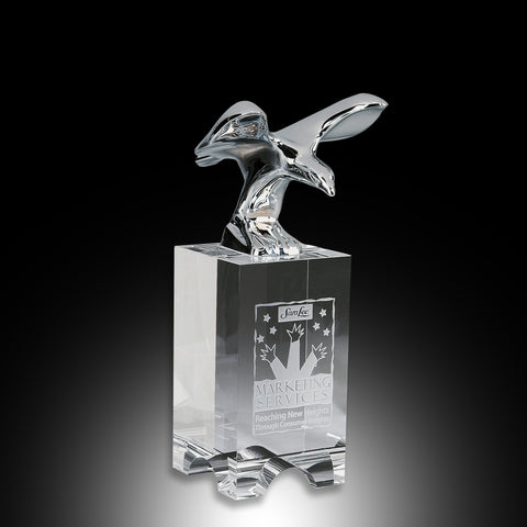 Eagle on Crystal Base Award