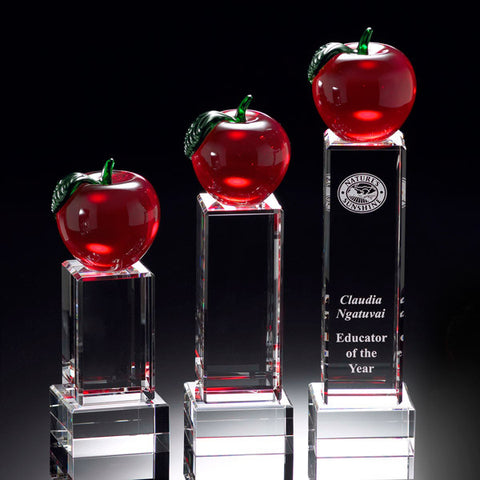 Educators Merit Deluxe Crystal Apple Award
