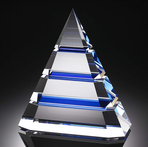 Sapphire Crystal Pyramid of Success