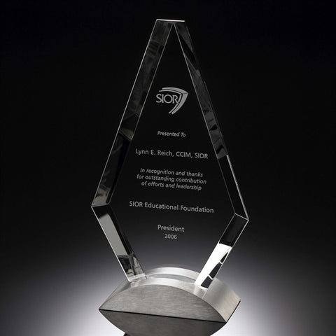 Aluminum Base Crystal Tradition Award