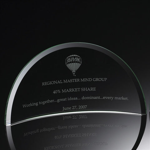 Vista Deluxe Jade Glass Award