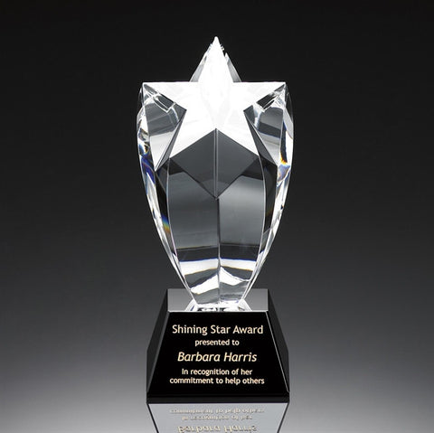 Shining Star Award with Black Base
