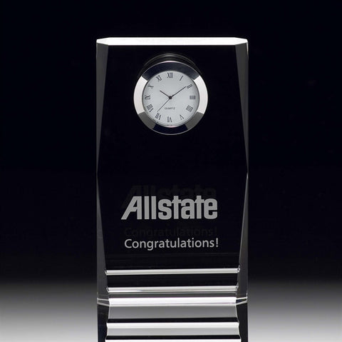 Wilshire Column Crystal Clock