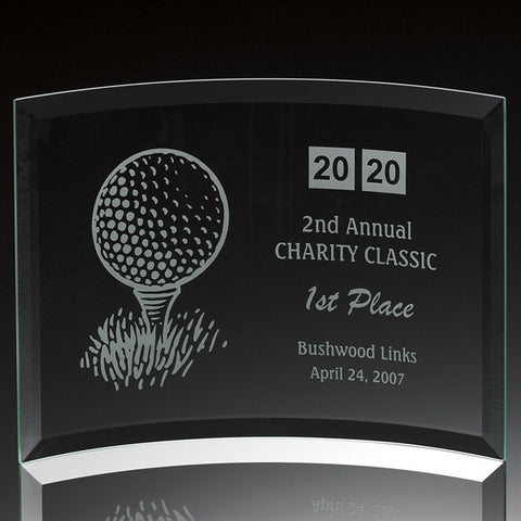 Jade Glass Golf Contour Award