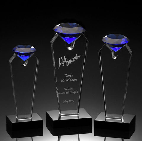 Blue Diamond Crystal Award