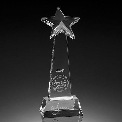 Floating Star Tower Crystal Award