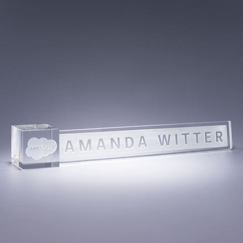 Clear Accent Nameplate