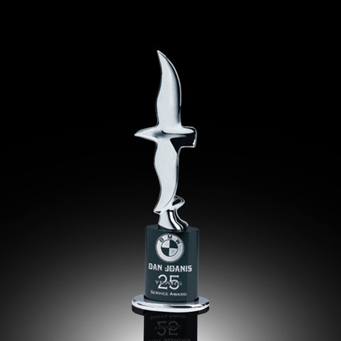 Soaring Eagle Crystal Award Silver