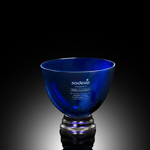 Cobalt Pedestal Bowl